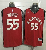 Toronto Raptors #55 Delon Wright Red Stitched NBA Jersey